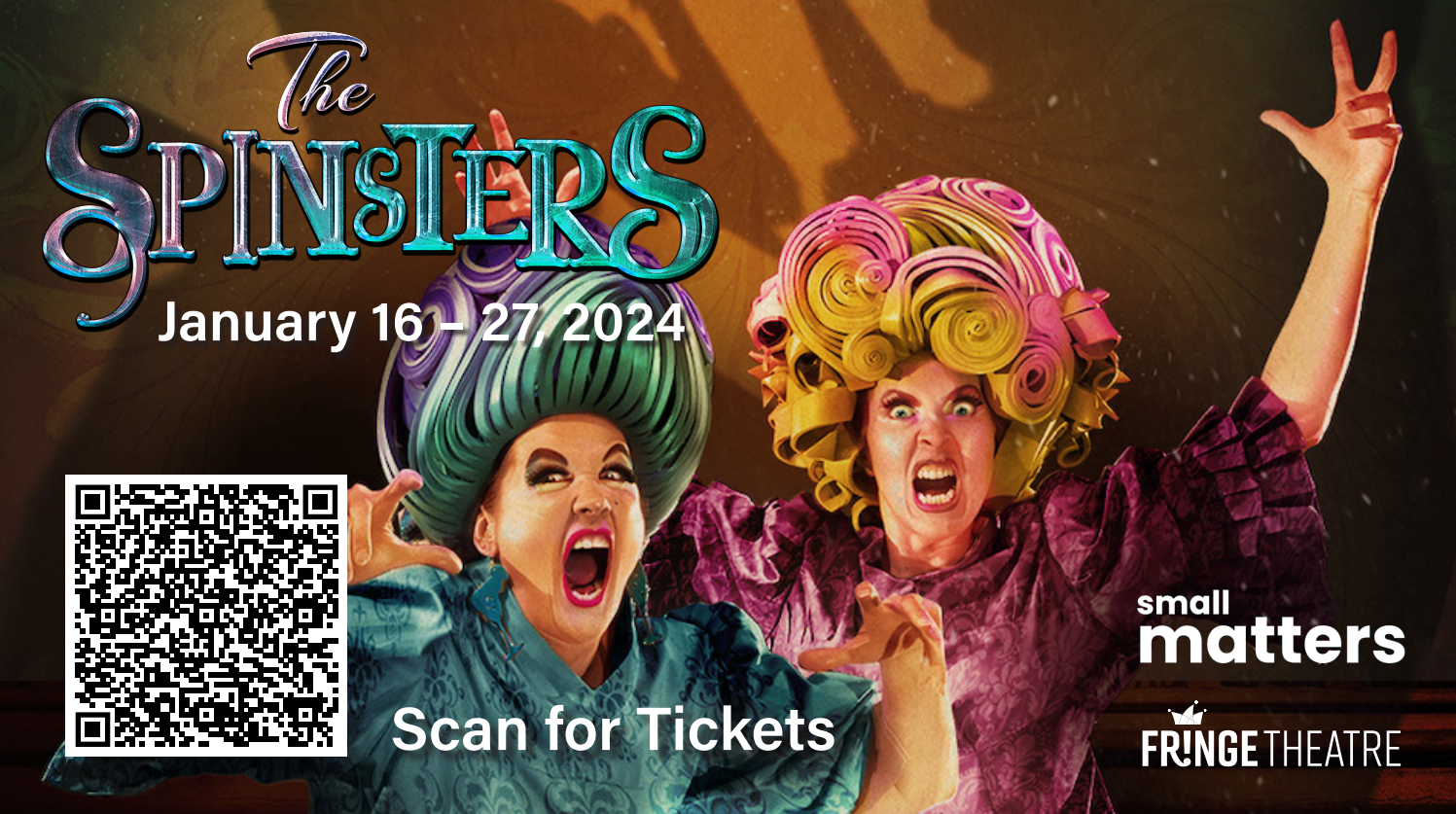 The Spinsters promo header.