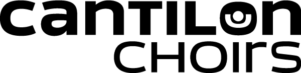 A black logo for Cantilon Choirs.